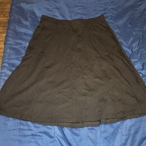 CJ Banks Elegant Black A-Line Skirt